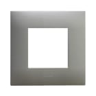 AVE - PLACCA TECNOPOLIMERO YOUNG S44. COLORE GRIGIO FINITURA OPACA 2 MOD. 44PJ32GO