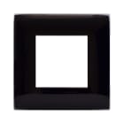 AVE - Placca Tecnopolimero Young S44. colore nero assoluto 2 Mod. 44PJ32NAL