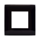 AVE - Placca Tecnopolimero Young S44. colore nero assoluto  2 Mod. 44PJ32NAL