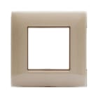 AVE - Placca Tecnopolimero Young S44. colore sabbia  2 Mod. 44PJ32SA
