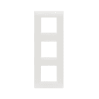 AVE - Placca Tecnopolimero Young S44. colore bianco totale  6(2+2+2) Mod. 44PJ36BT