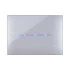 AVE - Placca Youmg Touch. S44 tecnopolimero colore grigio metallizzato  3 comandi a scomparsa  3 Mod. 44PJTC3GM