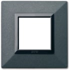 AVE - Placca Zama. S44 colore grafite con cornicetta 2 Mod. 44PK22GF