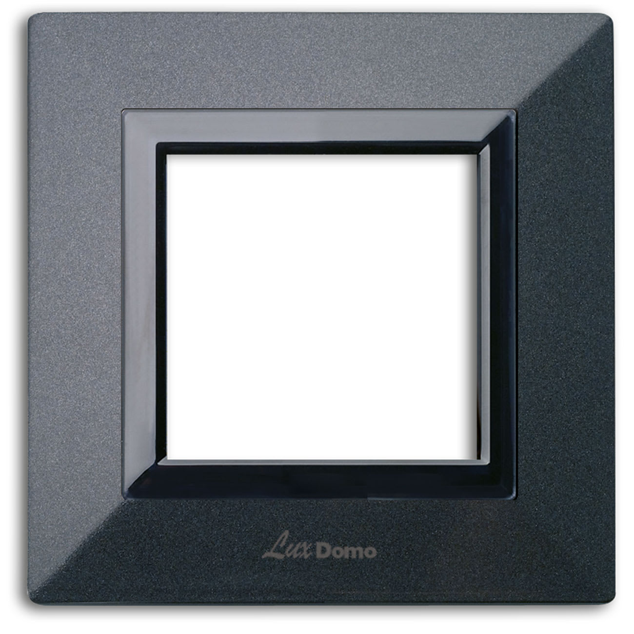 AVE - Placca Zama. S44 colore grigio scuro con cornicetta 2 Mod. 44PK22GSM