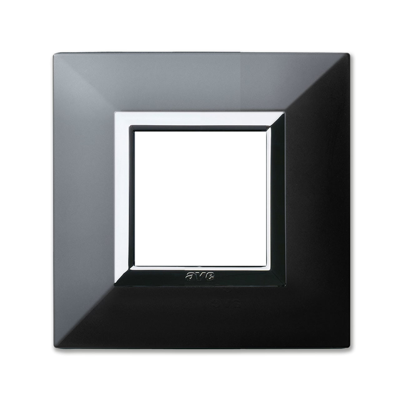 AVE - Placca Zama. S44 colore grigio tekla  con cornicetta  2 Mod. 44PK22GTK