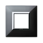 AVE - Placca Zama. S44 colore grigio tekla  con cornicetta  2 Mod. 44PK22GTK