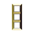AVE - Placca Zama. S44 colore ottone lucido con cornicetta 6(2+2+2) Mod. 44PK26OT