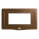AVE - Placca England Style S44. in legno colore noce  4 moduli 44PLE4NOC