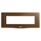 AVE - Placca England Style S44. in legno colore noce  7 moduli 44PLE7NOC