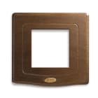 AVE - Placca England Style S44. in legno colore noce  2 Mod. 44PLT22NOC
