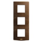 AVE - Placca England Style S44. in legno colore noce 6(2+2+2) Mod. 44PLT26NOC