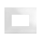 AVE - Placca Smart44 in metallo colore bianco  3 Mod. 44PSM3B