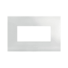 AVE - PLACCA SMART44 IN METALLO COLORE BIANCO OPACO 4 MOD. 44PSM4BO