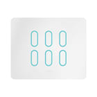 AVE - PLACCA CORIAN PILLS SMART TOUCH. S44 COLORE BIANCO OPACO 6 COMANDI 3 MOD. 44PSMCTC16B