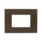 AVE - PLACCA TECNOPOLIMERO SMART EASY S44. COLORE BRONZO  FINITURA OPACA  3 MOD. 44PSME3BRZ
