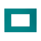 AVE - PLACCA TECNOPOLIMERO SMART EASY S44. COLORE OTTANIO  FINITURA OPACA  3 MOD. 44PSME3OTN