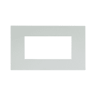 AVE - PLACCA TECNOPOLIMERO SMART EASY S44. COLORE BIANCO WHITEK FINITURA OPACA 4 MOD. 44PSME4BO