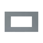 AVE - PLACCA TECNOPOLIMERO SMART EASY S44. COLORE GRIGIO  FINITURA OPACA  4 MOD. 44PSME4GO