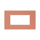 AVE - PLACCA TECNOPOLIMERO SMART EASY S44. COLORE TERRACOTTA FINITURA OPACA 4 MOD. 44PSME4TCO