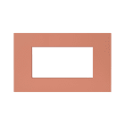 AVE - PLACCA TECNOPOLIMERO SMART EASY S44. COLORE TERRACOTTA  FINITURA OPACA  4 MOD. 44PSME4TCO