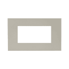 AVE - PLACCA TECNOPOLIMERO SMART EASY S44. COLORE TORTORA FINITURA OPACA 4 MOD. 44PSME4TO