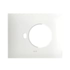 AVE - PLACCA SMART IN METALLO NEW STYLE S44. COLORE BIANCO OPACO 1 PRESA SCHUKO/SCHUKO BIPASSO + 1 COMANDO 3 MOD. 44PSMN902BO