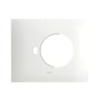 AVE - PLACCA SMART IN METALLO NEW STYLE S44. COLORE BIANCO OPACO  1 PRESA SCHUKO/SCHUKO BIPASSO + 1 COMANDO   3 MOD. 44PSMN902BO