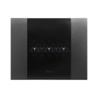 AVE - Placca Smart Touch metallo. fino a 6 comandi. colore acciaio antracite . 3 Mod. 44PSMTC3AA