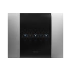 AVE - Placca Smart Touch metallo. fino a 6 comandi. colore acciaio satinato. 3 Mod. 44PSMTC3AS