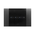 AVE - Placca Smart Touch metallo. fino a 7 comandi. colore acciaio antracite . 4 Mod. 44PSMTC4AA