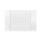 AVE - Placca Smart Touch metallo. fino a 7 comandi. colore Bianco lucido . 4 Mod. 44PSMTC4B