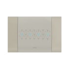 AVE - Placca Smart Touch metallo. fino a 7 comandi. colore Tortora opaco . 4 Mod. 44PSMTC4TO