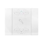 AVE - PLACCA SMART TOUCH A SCIVOLO. COLORE BIANCO DOMUD LUCIDO. 3MOD 44PSMTCS3B