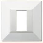 AVE - Placca Tecnzama S44. bianco RAL9010 con cornicetta 1 Mod. 44PTK21B