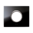 AVE - Placca New Style. S44 in vetro colore nero assoluto 1 presa di corrente 3 Mod. 44PVN90NAL