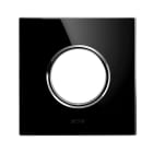 AVE - PLACCA VETRO NEW STYLE S44. COLORE NERO DIMENSIONI 98X98 1 PRESA DI CORRENTE. 44PVNQ90NAL