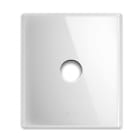 AVE - Placca New Style. S44 in vetro bianco 1 comando a levetta 2 Mod. 44PVNT21BL