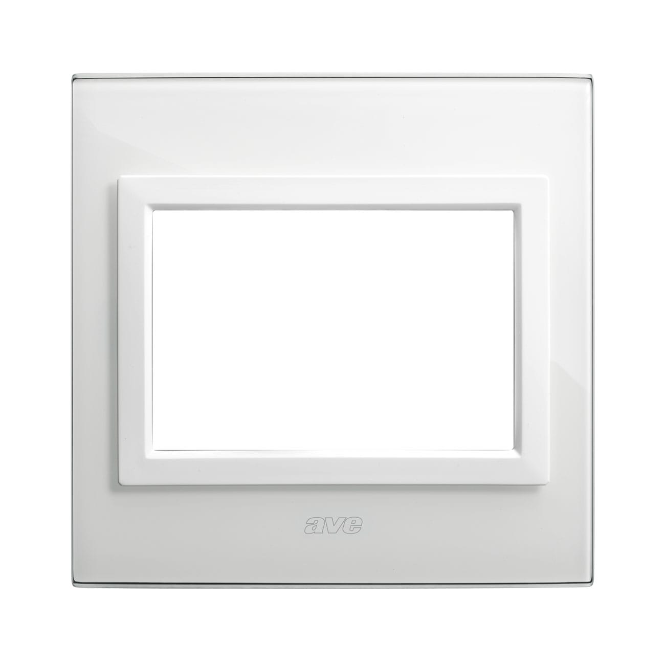 AVE - placca finestra 98x98 vetro bianco 3m design elegante e moderno per ambienti raffinati 44PVQK3BL