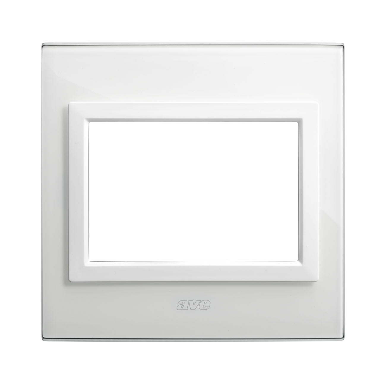 AVE - placca finestra 98x98 vetro bianco 3m design elegante e moderno per ambienti raffinati 44PVQK3BL