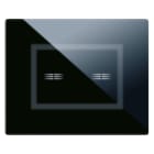 AVE - Placca Touch Vetro. S44 colore nero assoluto 2 comandi. 3 Mod. 44PVTC02NAL