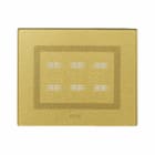AVE - Placca Touch Vetro. S44 colore oro 6 comandi. 3 Mod. 44PVTC16GOLD