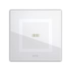 AVE - Placca Touch Vetro. S44 colore bianco 1 comandi. 2 Mod. 44PVTC21BL