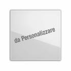 AVE - Placca Touch Vetro. S44 personalizzabile colore bianco 2 comandi. 2 Mod. 44PVTC22BL/XX