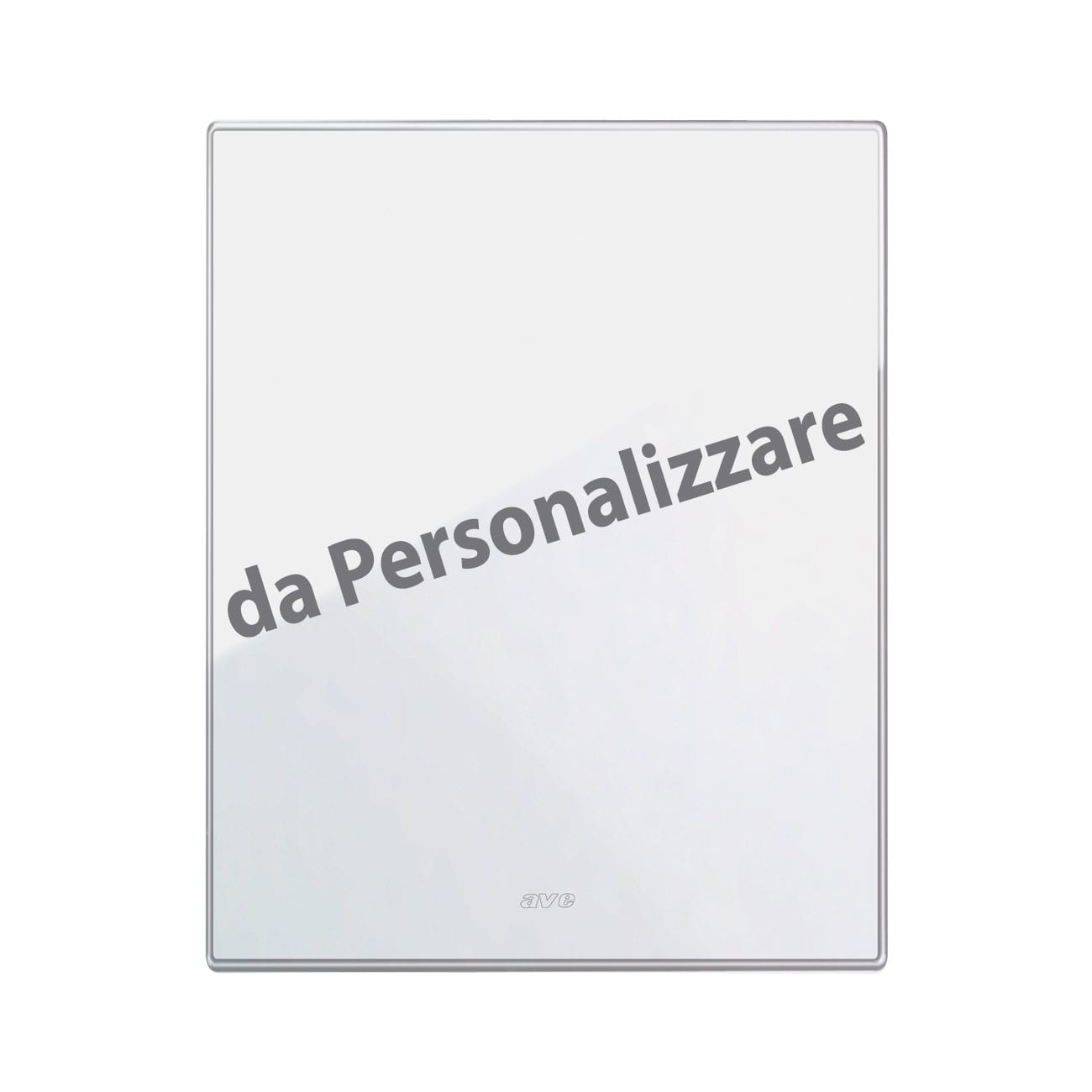 AVE - placca veratouch personalizzata bianco 3+3m design elegante e funzionalità avanzata per un tocco moderno e raffinato adatto a qualsiasi ambiente 44PVTC33BL/XX