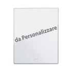 AVE - placca veratouch personalizzata bianco 3+3m design elegante e funzionalità avanzata per un tocco moderno e raffinato adatto a qualsiasi ambiente 44PVTC33BL/XX