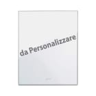 AVE - placca veratouch personalizzata bianco 3+3m design elegante e funzionalità avanzata per un tocco moderno e raffinato adatto a qualsiasi ambiente 44PVTC33BL/XX
