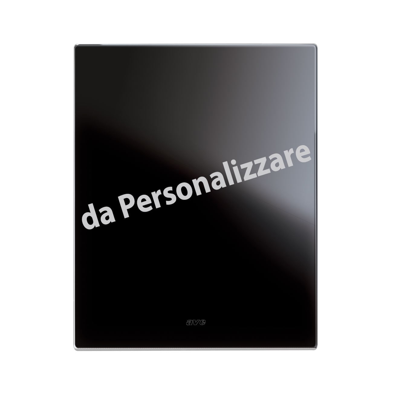 AVE - placca veratouch personalizzata nero as.3+3m elegante e funzionale per ambienti moderni 44PVTC33NAL/XX
