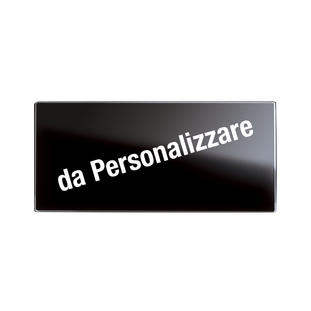 AVE - Placca Touch Vetro. S44 personalizzabile colore nero assoluto 7 comandi. 7 Mod. 44PVTC7NAL/XX