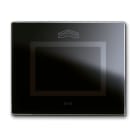 AVE - placca touch vetro s44 nero assoluto neutro 3 moduli 3m 44PVTCN3NAL