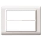 AVE - Placca tecnopolimero. S44 colore bianco  (6+6) Mod. 44PY012B
